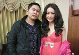 广州新航与明星合影